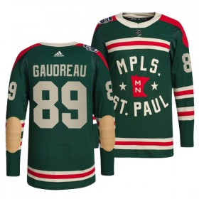 Minnesota Wild tröja Frederick Gaudreau 89 Adidas Grön Winter Classic Authentic - NHL Tröjor Herr